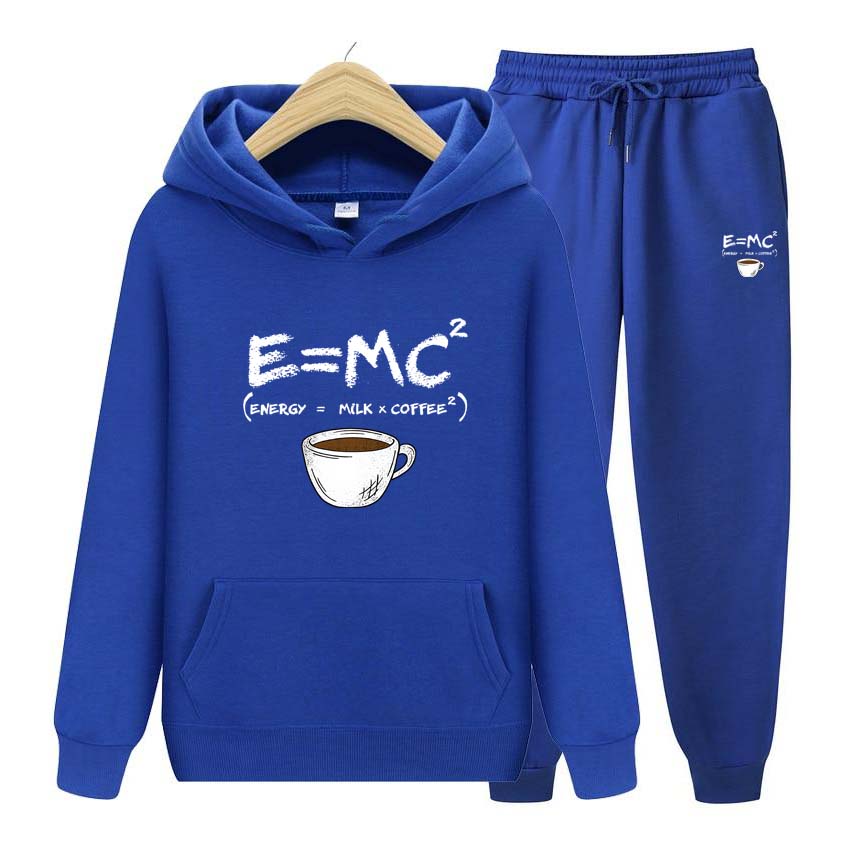 Pánské teplákové soupravy Jarní Podzim Coffice Potisk Mikina Mikina s dlouhým rukávem Mikina na jogging Kalhoty Patchwork Fitness Run Suit Oblečení