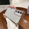 Case for OPPO A3 Pro 5G Electroplated Color Border Clear Phone Casing Cover