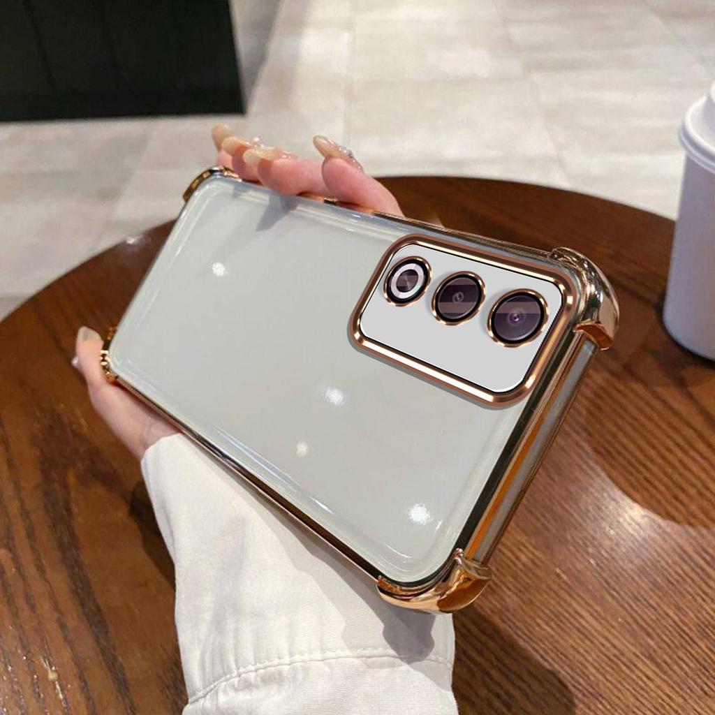 Case for OPPO A3 Pro 5G Electroplated Color Border Clear Phone Casing Cover