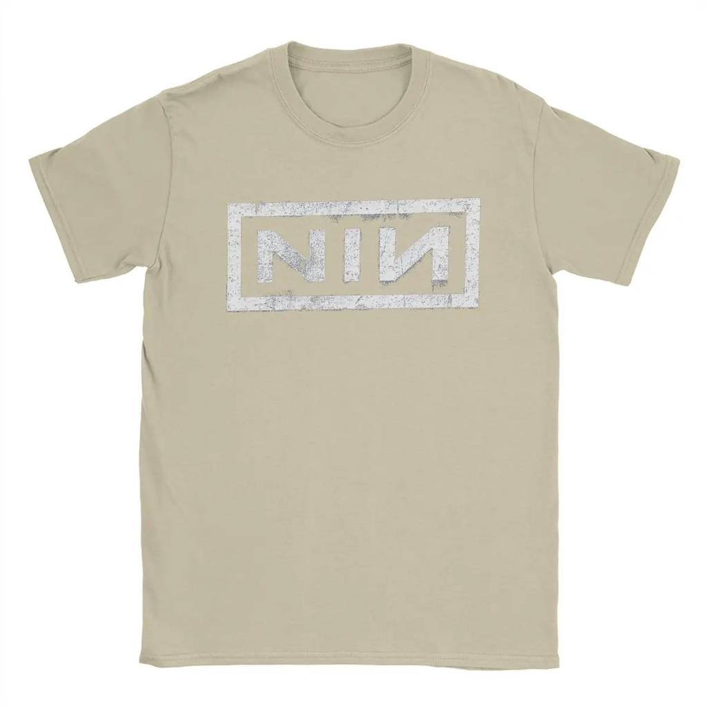 NIN Retro Logo Nine Inch Nails Pánske módne bavlnené tričko s okrúhlym výstrihom a krátkym rukávom Tričká Nápad na darček Oblečenie