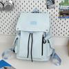 New schoolbag lightweight and large-capacity contrasting leisure travel backpack for female students High-value student schoolbag