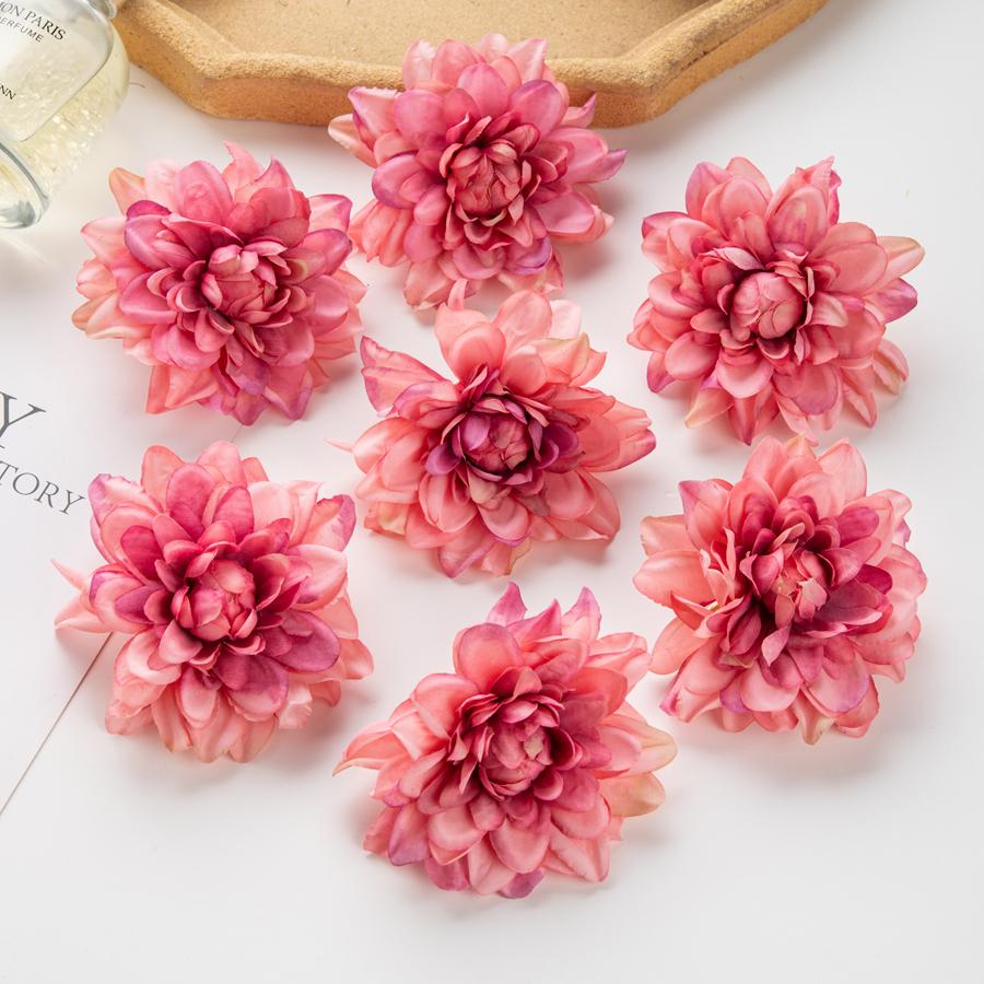 Silk Artificial Flower Chrysanthemum DIY Gifts Candy Box Wedding bridal bouquet Festival Home Room Outdoor Garden Decora Wreath