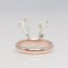 Sika Deer Ring: European & American Christmas Two-Tone Rose Gold-Plated Copper Hand Accessory
