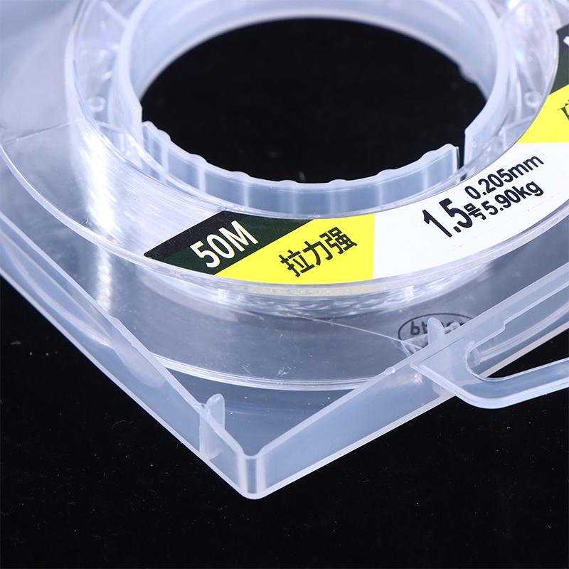 Pure Carbon Fishing Line 50M 0.4Mm-1.5Mm Sinking Line Carbon Fiber Leader Fishing Line Invisible Power Fishing Accessories