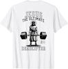 Jesus The Ultimate Deadlifter | Jesus Deadlifting Christian ON BACK T-Shirt
