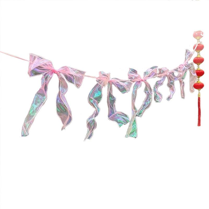 2m Ribbon Backdrop Reusable Glittering Fishtail Tulle Shimmering Wedding/Birthday 10pcs