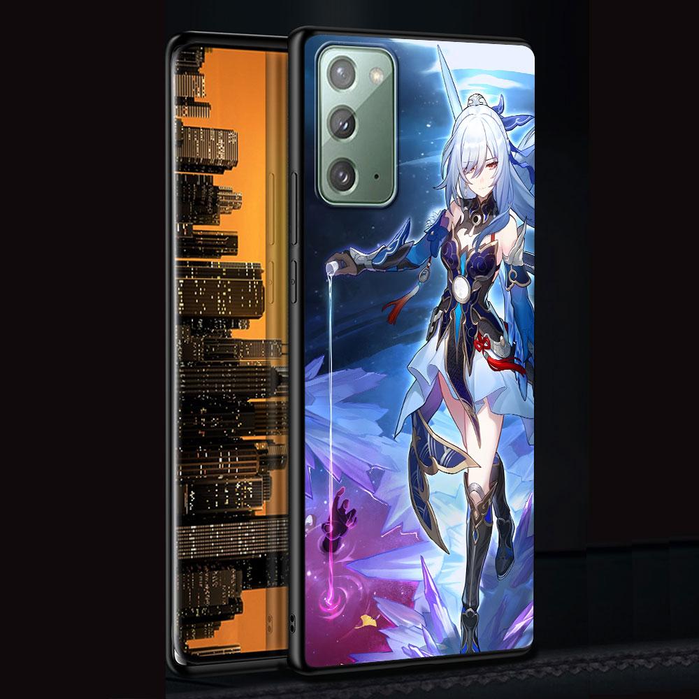 Husă Jing Liu Honkai Star Rail pentru Samsung Galaxy Note 10 Plus 20 Ultra 9 8 Husă de telefon TPU Negru Moale Funda Capa