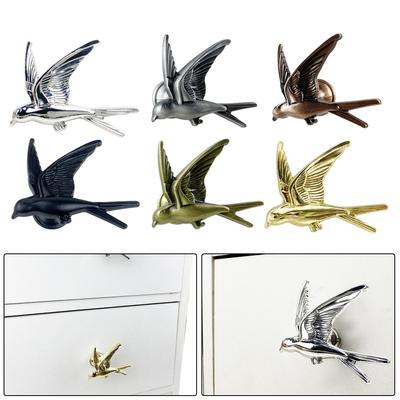 Poignées Forme Oiseau Alliage de Zinc Poignée de Meuble Boutons de Porte d'Armoire Tirants de Tiroir pour Enfants Bouton d'Armoire de Cuisine Quincaillerie de Meuble