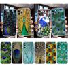 IK53 Peacock feather Transparent Phone Case for Samsung Galaxy A04 A04S A14 A23 A34 A54 M23 M33 M52 M53