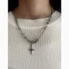 Titanium Steel Star Pendant Necklace For Men And Women Hip Hop Style Choker Chain