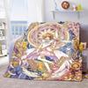 Cardcaptor Sakura Anime Throw Blanket Flannel Soft Warm Lightweight Blanket for Bed Sofa Home Decor -QJY