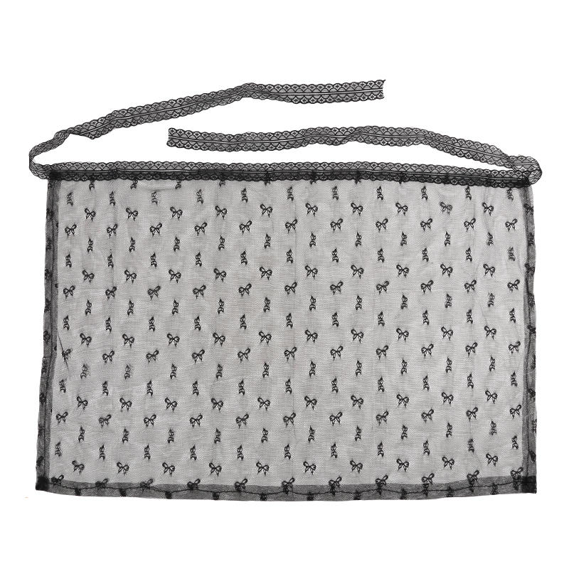 Retro Sweet Flower Hair Scarf Headband Lace-up Lace Mini Skirt Slim Fit Pretty Apron Wrap Skirt French Pastoral Headdress Girls