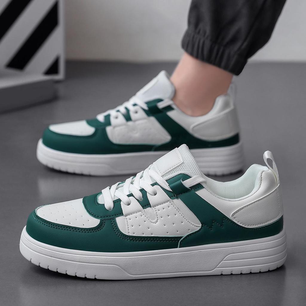 Korean Trendy Couple's Thick-Soled Lace-Up Sneakers - Comfortable Casual Outdoor Men's Shoes
