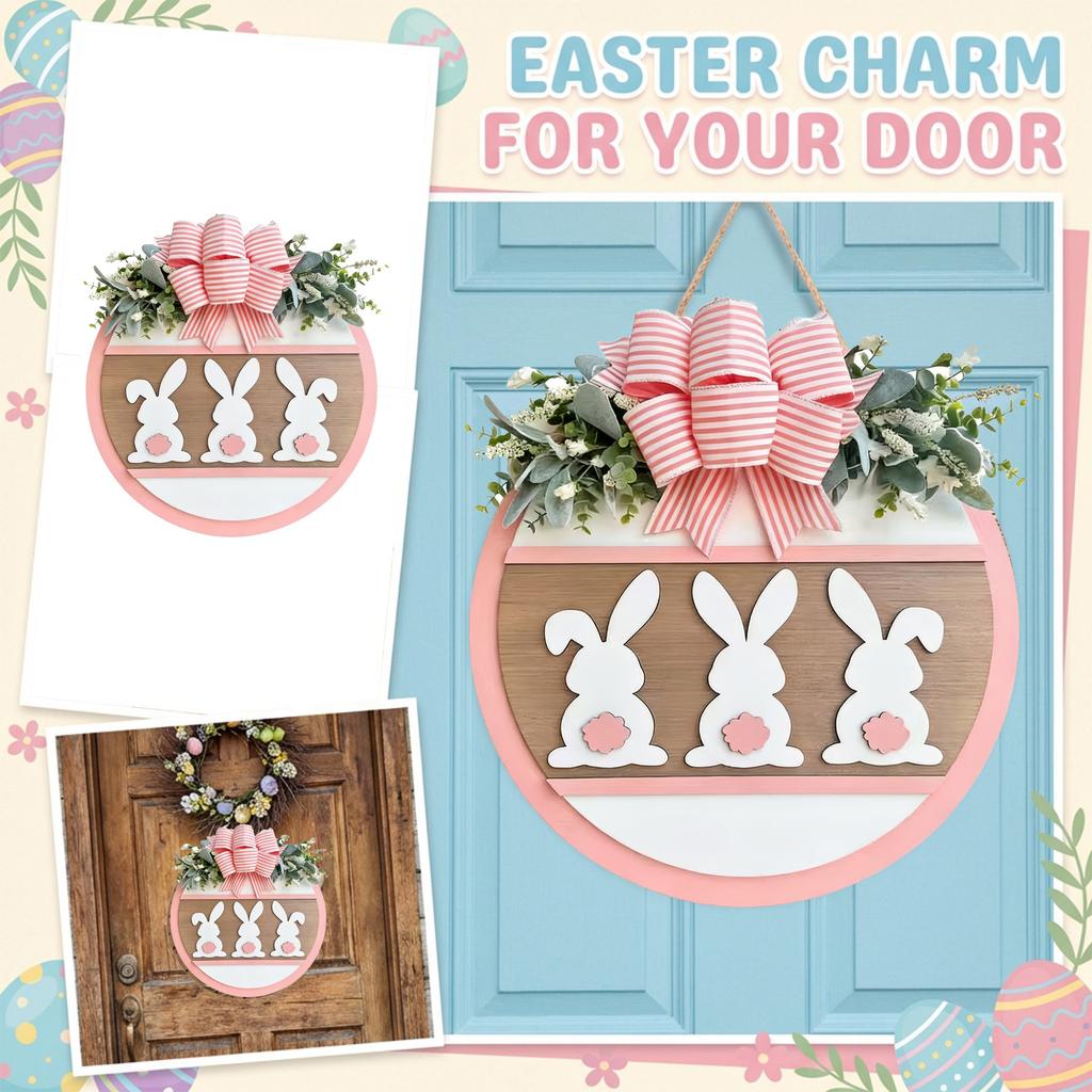 Påskdörrdekoration: Det här setet ger en omedelbar och söt uppgradering till din dörr- eller väggdekoration för helgerna.