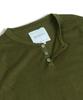 MUDSALT Cable Henley Neck Knit Olive