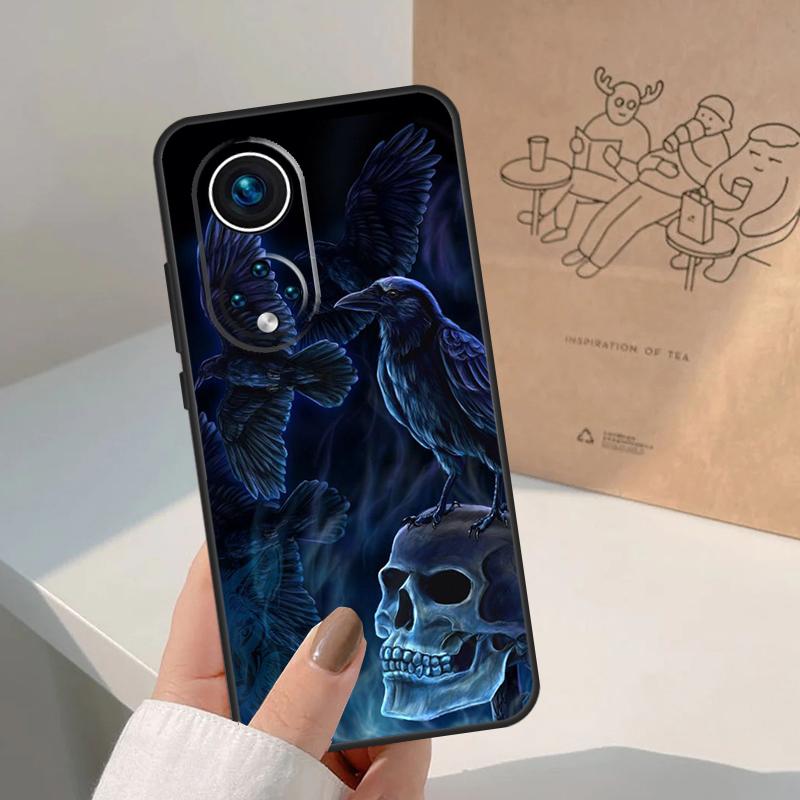 Crow Raven Dark Skull For Honor Magic 7 Lite 5 6 8 Pro Case For Honor 400 200 90 70 50 X8c X8b X9a X9b X9c X9d Win