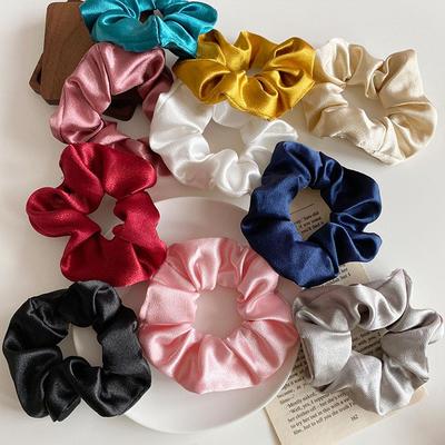 Elastic Hair Ties Rubber Bands 8Pcs Hair Scrunchies Set Women Girls Solid Color Hair Ring Headwear Hairbands