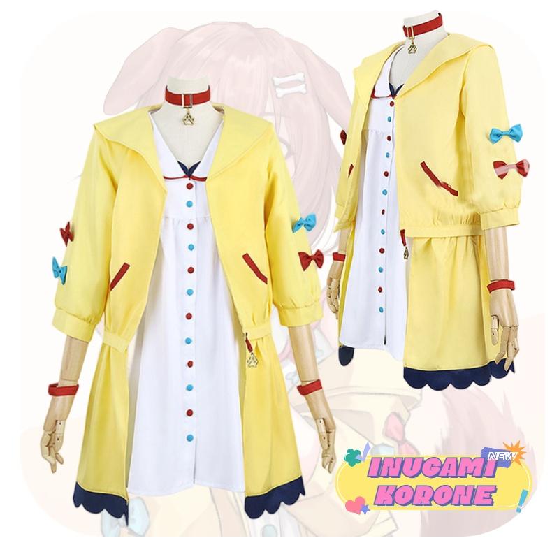 Vtuber Idol Virtual Inugami Korone Cosplay Costume Fullsuit Halloween Prop Party