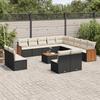 VidaXL Garden Lounge Set with Cushions 5 Pcs, Patio Sofas, Patio Furniture Set, Outdoor Furniture, Black 3257317