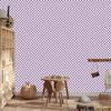 Checkerboard wallpaper purple, light gray and white 50x1000