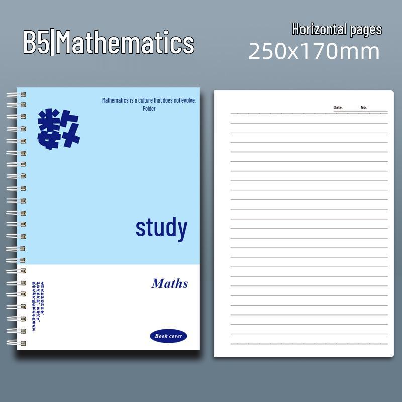 9-Subject Back-to-School Spiral Notebooks for Junior/High School Students