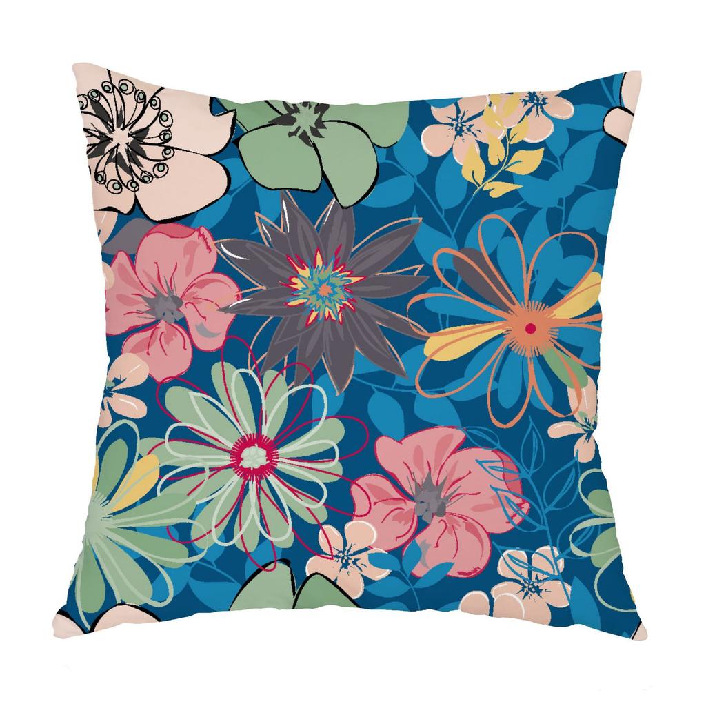Boho Mandala Pillowcase  Home Decor Modern Garden Chair  Spring Colorful Flower