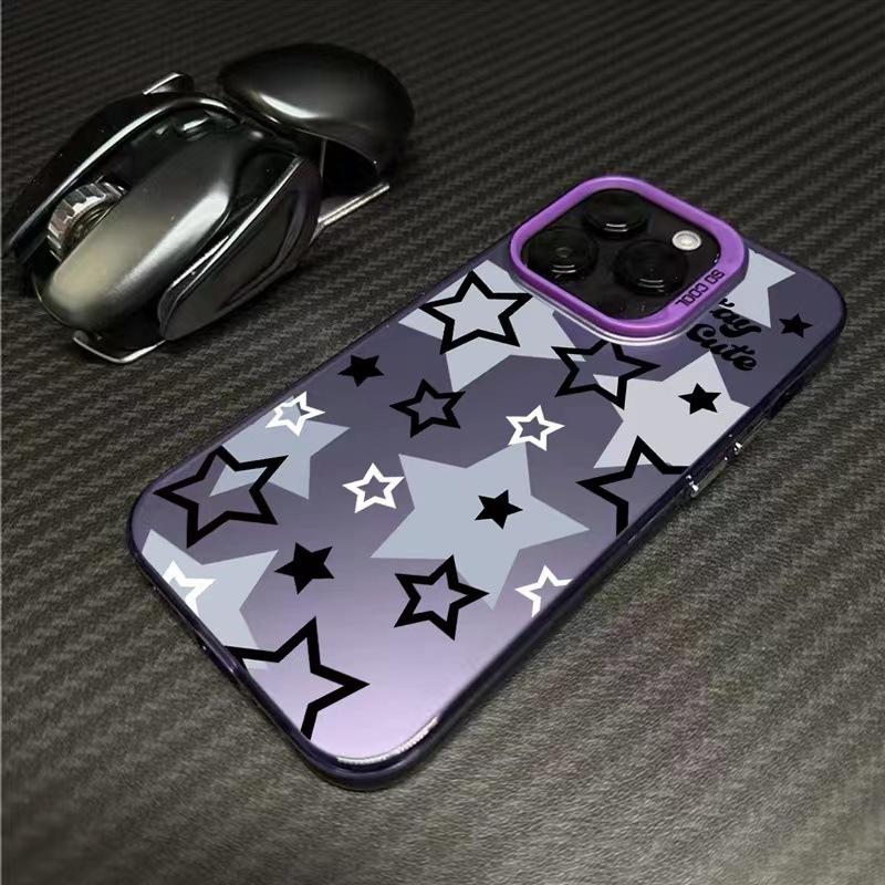Stars Suitable for Iphone16pro Mobile Phone Case 15promax Apple 14plus Matte 13 Niche 12
