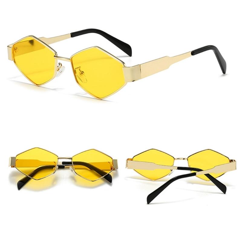 Diamond Frame Sunglasses for Girls Teens Eye Catching Carnivals Party Photography Sunglasses Outdoor Camping Glasses