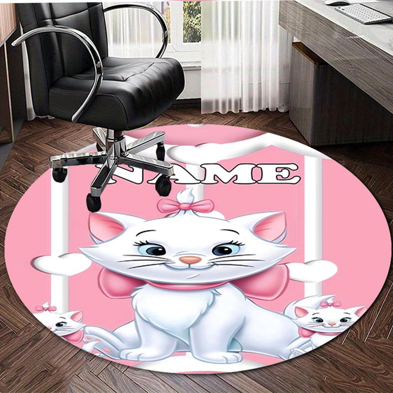 Personalized M-Marie Round Chair Office Rug - Perfect for Mat, Office Chair & More - Ideal Gift for Birthdays and Holidays
