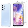 Shockproof Case for Samsung Galaxy A23 and 2 Tempered Glass Screen Protectors Phonillico®