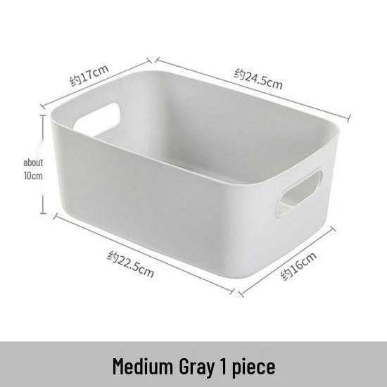 Plastic Desktop Cosmetics and Snack Storage Box Basket