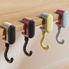 1pc Adjustable Dopamine Hanging Hooks Desk Edge Hook Punch Free Wall-mounted Storage Rack Bag Cup Holder Home Organization