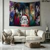 Demon Slayer Wall Tapestry Aesthetic Wall Hanging Printed Fabric Blanket Decorative Tapestries for Bedroom Living Room Home Decor