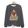 Unisex American-Style Warm Long-Sleeve Hoodie: Casual Spring/Autumn Loose-Fit Round Neck Outerwear