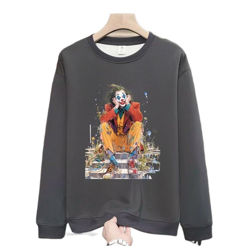 Unisex American-Style Warm Long-Sleeve Hoodie: Casual Spring/Autumn Loose-Fit Round Neck Outerwear