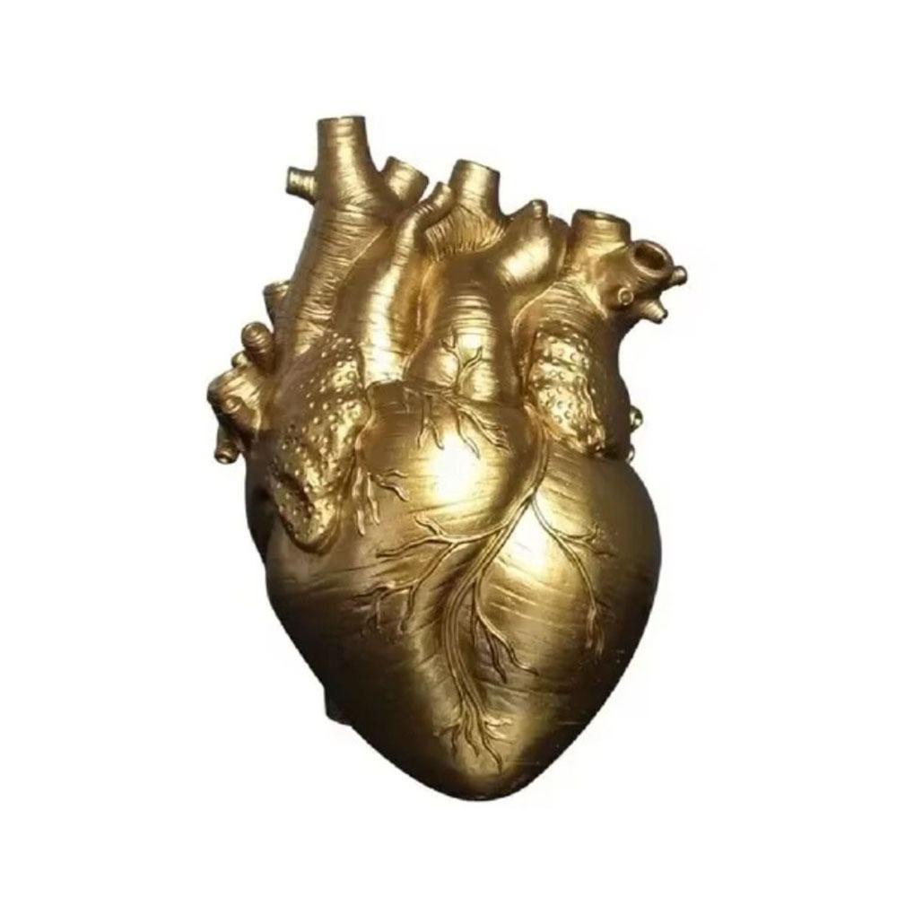 5 Colors Heart Shaped Vase Creative Dried Flower Container Flower Vessel  Home Decoration