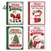 Creative Gift Present for Christmas Merry Card Holder Book, DIY Spiral Bound Display Book Booklet, Xmas Gifts Family, Friends, Celebrations