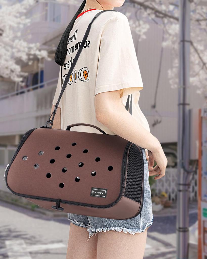 Petsfit Pet Carrier Bag for Guinea Small Mat Breathable Available In Rabbits, Pigs, Ferrets, Cats, Dogs, Included, Foldable, (Car/Handbag/Shoulder)