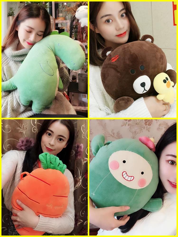 Hot Water Bag Warm Belly Rechargeable Explosion-Proof Hand Warmer Heating Pad Female Winter Cute Plush Hot-Water Bag Cartoon