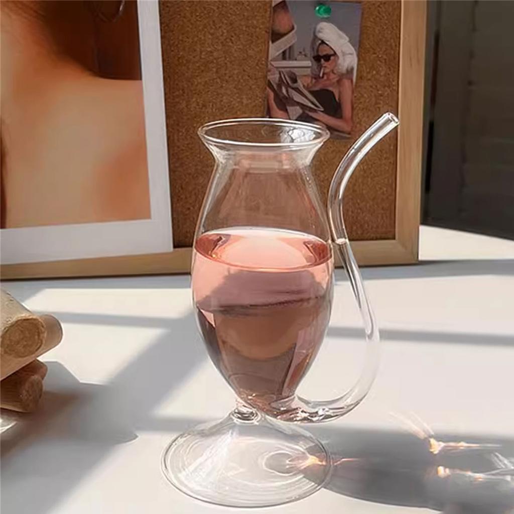 Creative Halloween Vampire Cup Cocktail Glass with Heat Resistant High Borosilicate Glass for Bar and Home Use