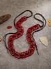 Bohemian Coconut Shell Necklace for Women, Exotic Vintage Long Lariat Natural Handmade Ethnic Layering Jewelry Boho Chic Gift
