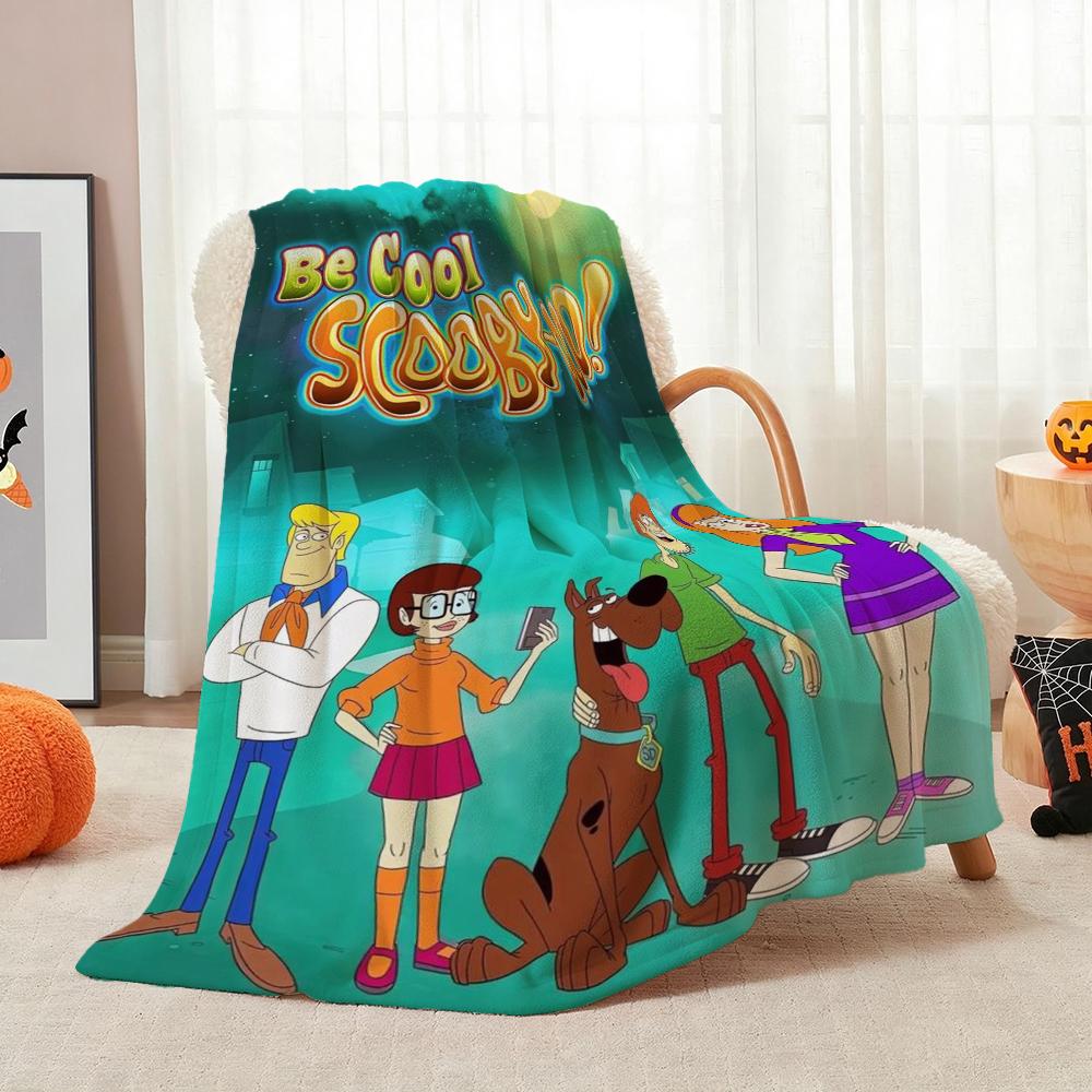 Cool Scoobydoo Cartoon Anime Blanket Comfortable Skinfriendly Throw Blanket For Living Room Bedroom Recliner Party Decor Christmas Gift