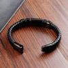 Black Leather Rope Cowhide Men's Student Leather Woven Bracelet Handmade Multilayer Leather Bracelet 2026
