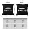 A320 Family Square Pillowcase Cushion Cover Pillow Case Throw Pillow Cover for Home Sofa Living Room