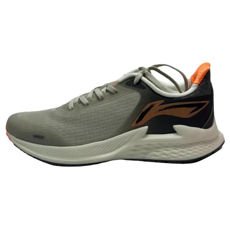 New LiNing Cushioning, Wear Resistant Low Top Running Shoes Men's Gray ARMT029-4