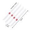 4 Stück/Set Transparenter Auto-Tür-Kollisionsschutz Stoßstangenleiste Aufkleber für Nissan X-trail Almera Qashqai Tiida Zubehör