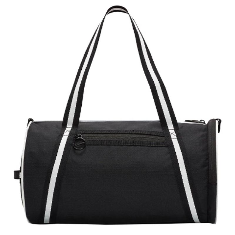 Nike Heritage Polyester Portable One Shoulder Crossbody Gym Bags Large Size Unisex Black Casual 10L DR6261-010
