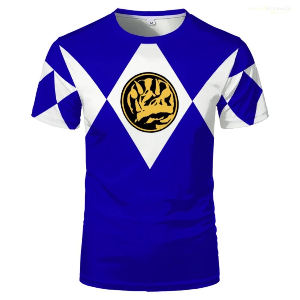 2026 Summer Kids Men's and Kids  Women's Autumn New Mighty Morphin Multi Color Ranger  Christmas Christmas Party Pullovers