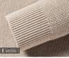 Men's Winter Thickened Pure Wool Sweater with Stand Collar & Raglan Sleeves - Half-Zip Pullover Knitwear