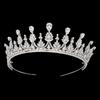 High-end Bridal Tiaras Copper Alloy Cubic Zircon Wedding Hair Accessories Hairband Shining Crystal Crowns BC6658